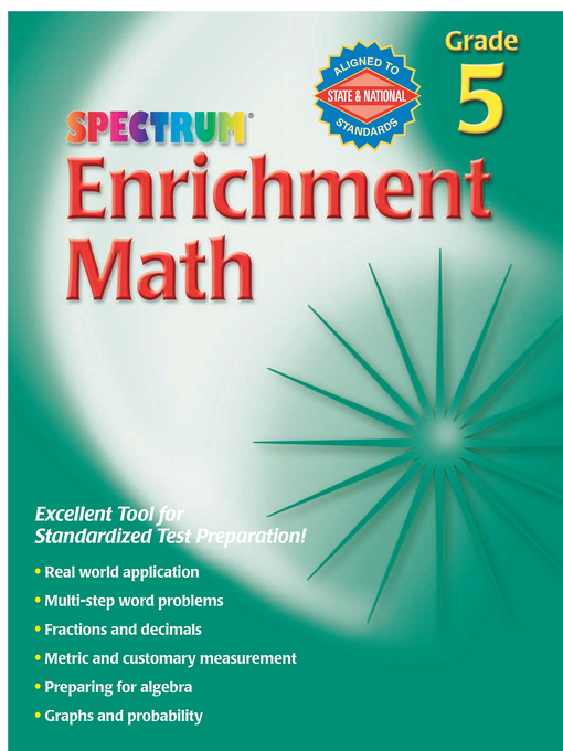 Title details for Enrichment Math, Grade 5 by Spectrum - Available